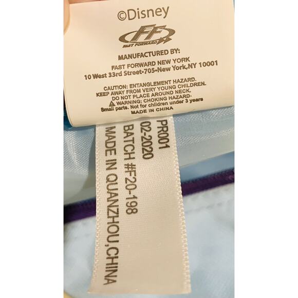 Frozen Backpack Fast Forward Large Blue Purple Glitter Lunch Bag Disney Elsa - Picture 10 of 12